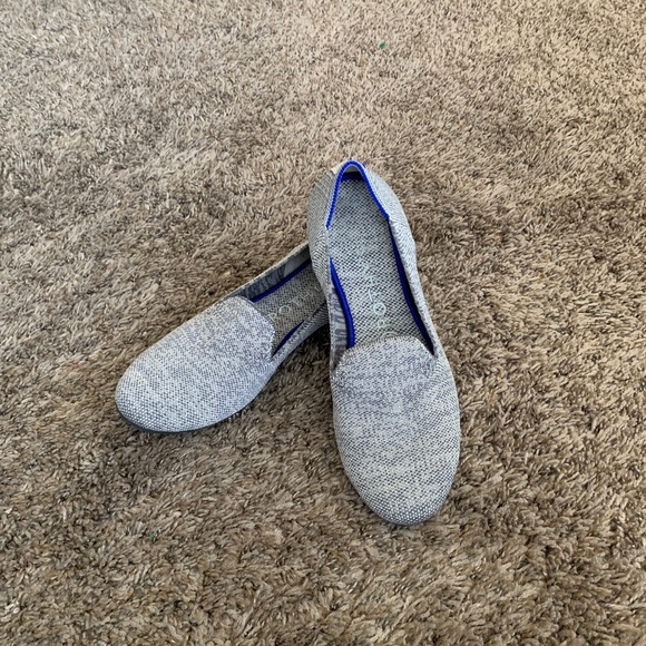 Rothy's The Loafer Taupe Heather Knit Ballet Flats Women's 7.5 Shoes Round Toe - Picture 1 of 9